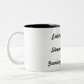 2 Couleurs Tasse à deux tons drôle de 11 onces (Gauche)