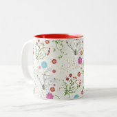 2 Couleurs Tasse à deux tons florale (Devant gauche)