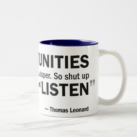 2 Couleurs Tasse à deux tons - les 'occasions ne frappent (Droit)