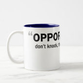 2 Couleurs Tasse à deux tons - les 'occasions ne frappent (Gauche)