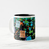 2 Couleurs Tasse à deux tons noire (Devant gauche)