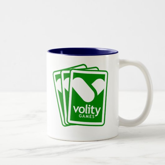 2 Couleurs Tasse à deux tons verte et bleue (Droit)