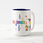 2 Couleurs Tasse à la maison douce de bleus de Chicago (Devant droit)