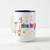 2 Couleurs Tasse à la maison douce de bleus de Chicago (Devant gauche)