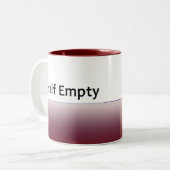 2 Couleurs Tasse à moitié vide (Devant gauche)