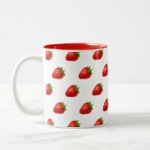 2 Couleurs Tasse à motif fraise (Gauche)