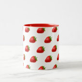 2 Couleurs Tasse à motif fraise (Centre)