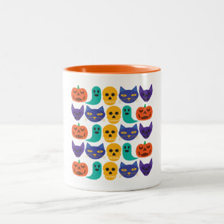 2 Couleurs Tasse à motif Halloween