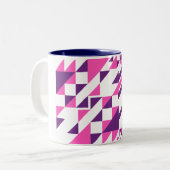 2 Couleurs tasse à motif unique design (Devant gauche)
