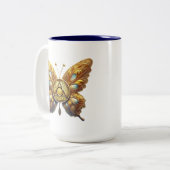 2 Couleurs Tasse à pièces de Butterfly avec prière sobre du p (Devant gauche)