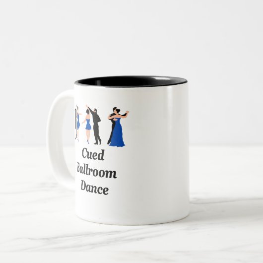 2 Couleurs Tasse "a positionné salle de bal" (Devant gauche)
