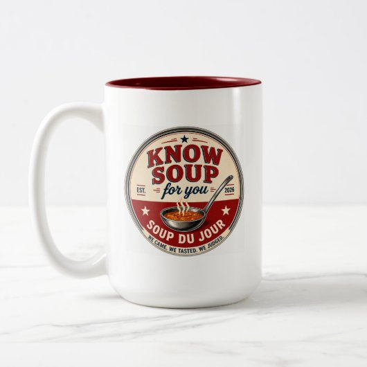 2 Couleurs Tasse à soupe KSFY (Gauche)