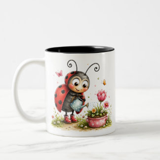 2 Couleurs Tasse à thé vintage coccinelle - Vaisselle de bois
