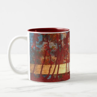 2 Couleurs Tasse abstraite