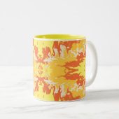 2 Couleurs Tasse Abstraite Golden Ember (Devant droit)