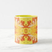 2 Couleurs Tasse Abstraite Golden Ember (Centre)