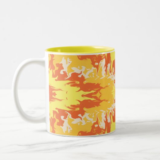 2 Couleurs Tasse Abstraite Golden Ember (Gauche)