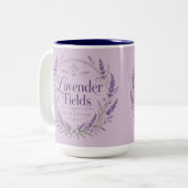 2 Couleurs Tasse Accent Champ de Lavande (Devant gauche)
