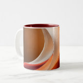 2 Couleurs Tasse Accent Flow Abstrait Chaud (Devant gauche)