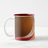2 Couleurs Tasse Accent Flow Abstrait Chaud (Gauche)