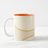 2 Couleurs Tasse Accent Wave Orange Minimal (Gauche)