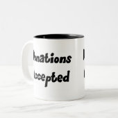 2 Couleurs Tasse admise par donations (Devant gauche)