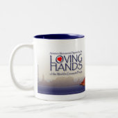 2 Couleurs Tasse affectueuse de bleu des mains de l'épouse (Gauche)