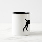 2 Couleurs Tasse allemande d'indicateur aux cheveux courts (Centre)