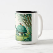 2 Couleurs Tasse Amour Tortue (Devant droit)