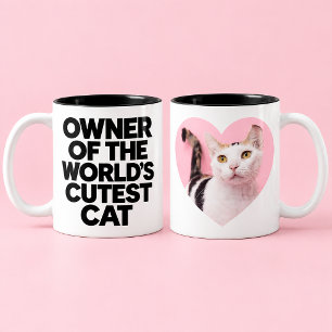 2 Couleurs Tasse Amusante pour Amoureux de Chat Maman Chat Pa