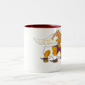 2 Couleurs Tasse anglaise de bouledogue d'anges de Gullys (Centre)