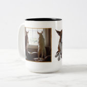 2 Couleurs Tasse anglaise de bull-terrier (Devant gauche)