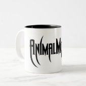 2 Couleurs Tasse animale de logo de mère (Devant gauche)