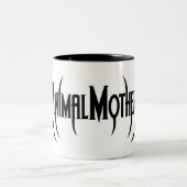 2 Couleurs Tasse animale de logo de mère (Centre)