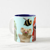 2 Couleurs Tasse animale mignonne superbe (Devant gauche)