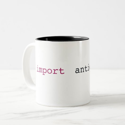 2 Couleurs tasse anti-gravité de python (Devant gauche)