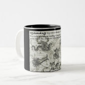 2 Couleurs Tasse antique de Cryptozoology (Devant gauche)