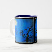 2 Couleurs Tasse Arbres Effrayants (Devant gauche)