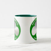 2 Couleurs Tasse argentée de nouveautés de shamrock (Centre)