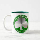 2 Couleurs Tasse argentée de nouveautés de shamrock (Gauche)