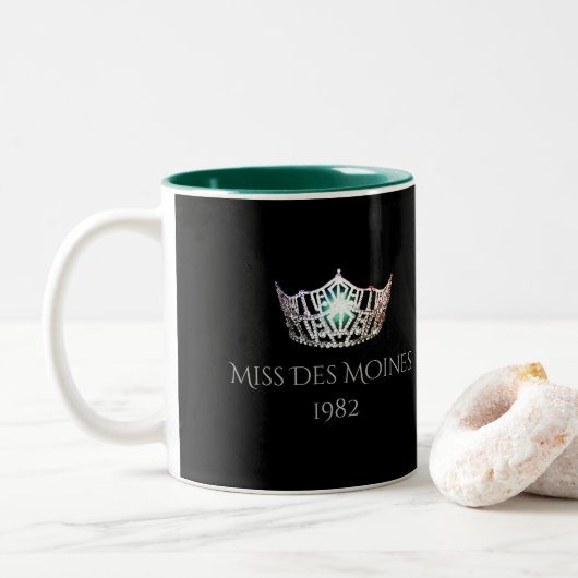 2 Couleurs Tasse argentée nommée faite sur commande de (Avec donut)