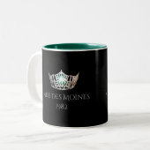 2 Couleurs Tasse argentée nommée faite sur commande de (Devant gauche)