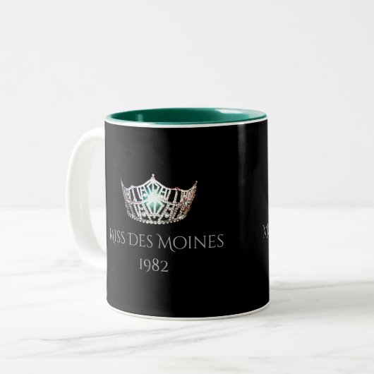 2 Couleurs Tasse argentée nommée faite sur commande de (Devant gauche)