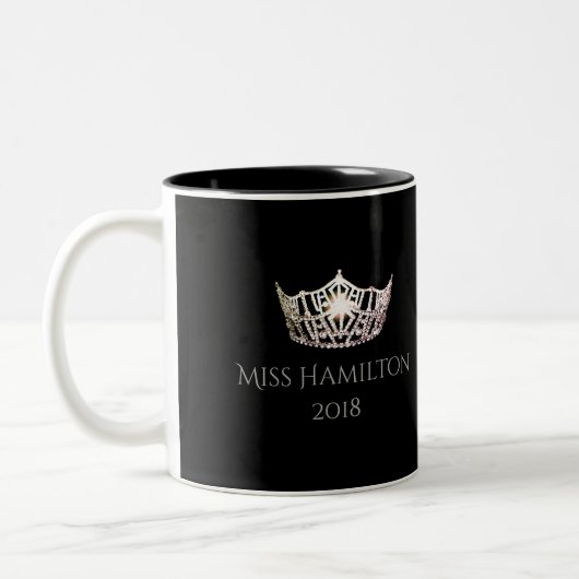 2 Couleurs Tasse argentée nommée faite sur commande de (Gauche)