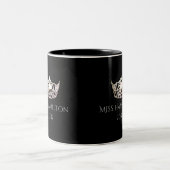 2 Couleurs Tasse argentée nommée faite sur commande de (Centre)