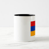 2 Couleurs Tasse arménienne de drapeau (Centre)