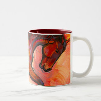 2 Couleurs Tasse arquée de cheval de cou