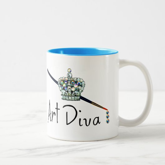 2 Couleurs Tasse "Art Diva" (Droit)