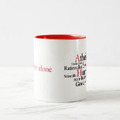 2 Couleurs Tasse athée (Centre)