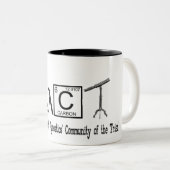 2 Couleurs Tasse athée de coffe de groupe de FAACT (Devant droit)